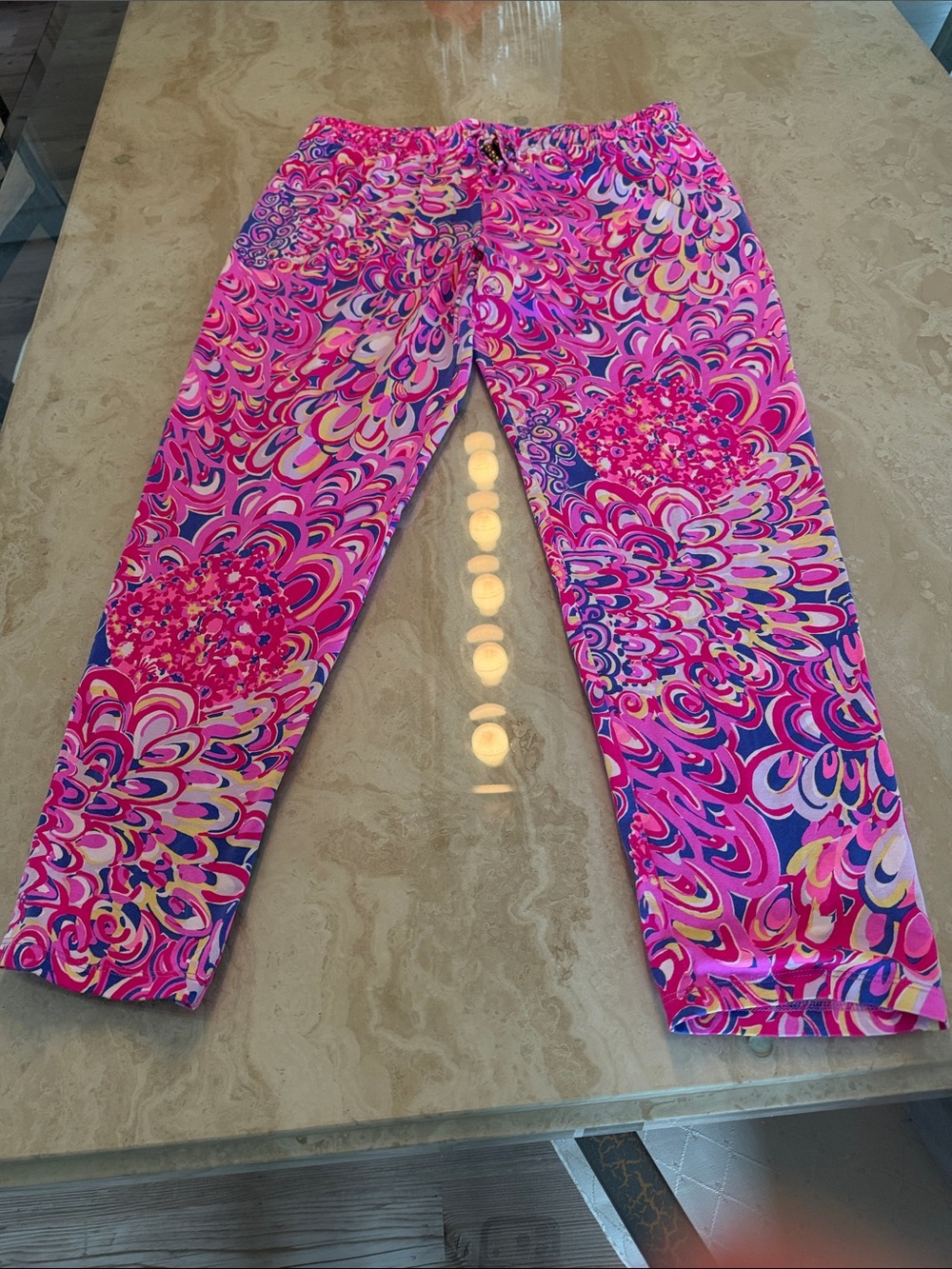 Lily Pulitzer Women’s Pink Multicolor Printed Capri Jeans
